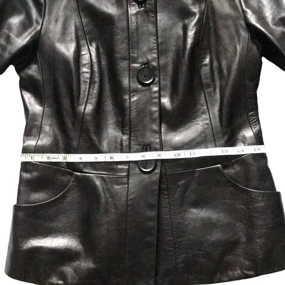 Mackage Genuine Leather Jacket, espresso brown, Women’s size S - Picture 9 of 15